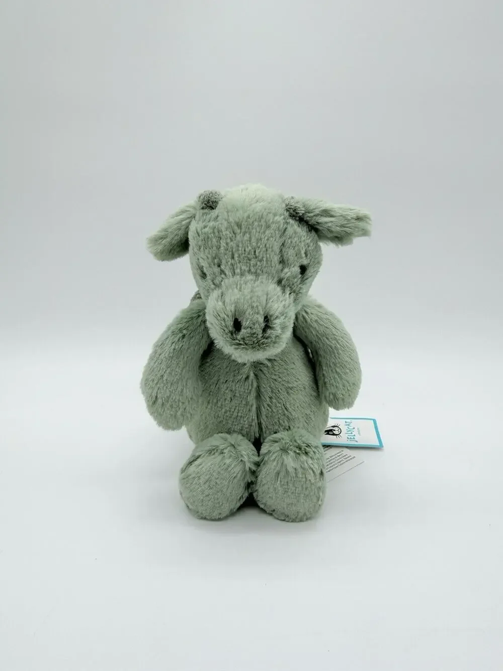 Jellycat Bashful Dragon SMALL Tiny Sage Green NWT Authentic No Dust Bag
